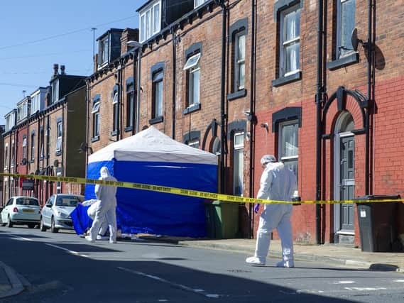 A man was killed on Whingate Avenue in Armley this morning.