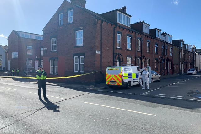 Armley Town Street was cordoned off while officers investigated and motorists asked to avoid the area. This cordon has been lifted but the one on Whingate remains.