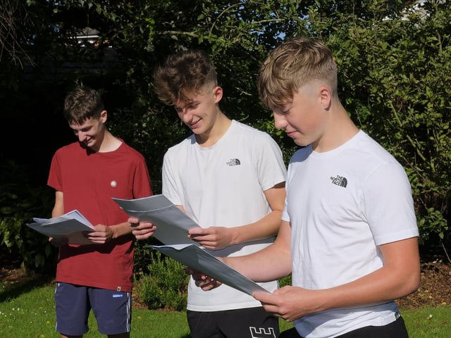 Harry Groombridge, Ben Henshaw and Rowan Borrett at Scalby.