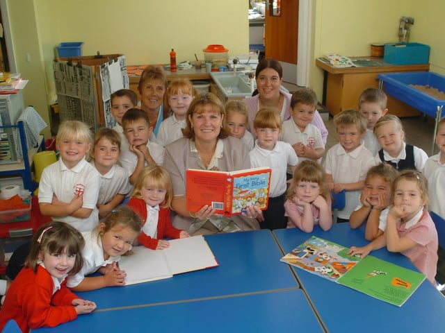 St George's new starters with staff Trish Smith,Catherine Amos and Danielle Bevan