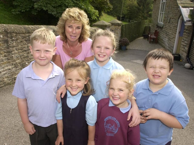 The new starters at Wykeham School with teacher Mel Russell