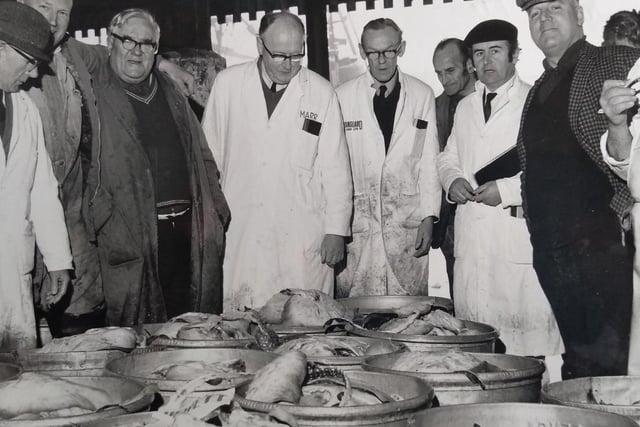An undated photo of Fleetwood Holy Week Fish Auction