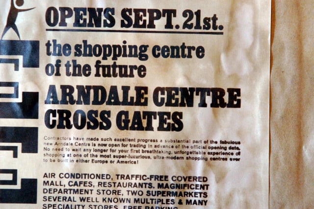 When the Arndale Centre opened its doors to shoppers on September 1967, it  attracted hundreds of visitors keen to try out the brand new stores.