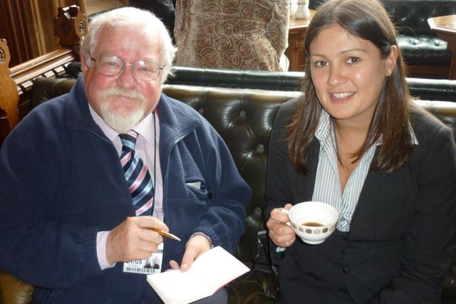 Geoffrey Shryhane visits Wigan MP Lisa Nandy for an interview and a brew at Westminster, May 2012.