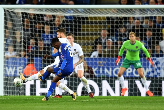 Leicester, though, quickly hit back as Kelechi Iheanacho fires into the bottom corner four minutes later to level up proceedings. (Getty)