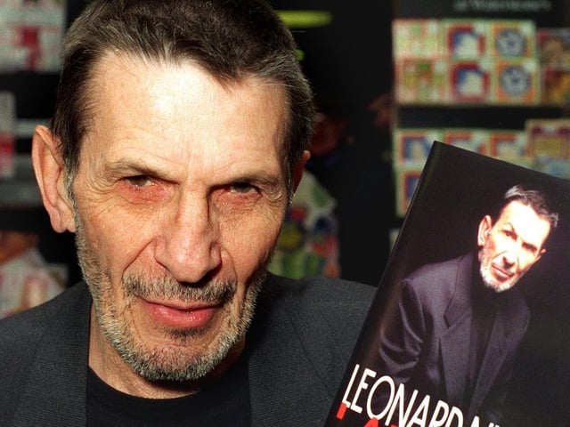 Actor Leonard Nimoy was in Leeds for a book signing.