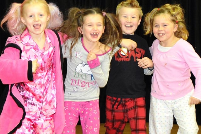 Year Three pupils at Woodfold Primary school, Standish, have been dressed in their pyjamas for Children in Need 2009.