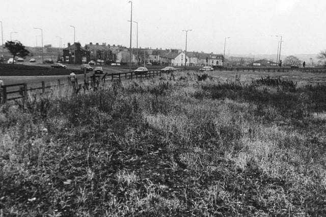 The Farsley Charity land at Dawson's Corner, pictured in December 1987.