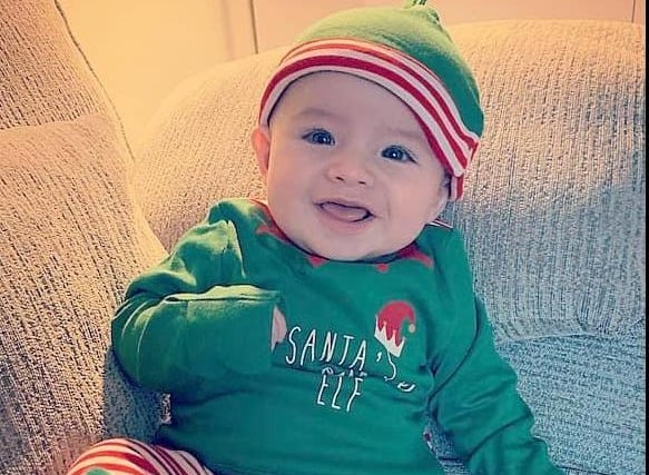 Aimee Moorhouse shared Archie’s first Christmas - 4 months old.