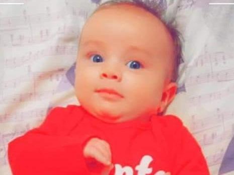 Mandy Stirling-Scholes shared her photo of beautiful baby boy Finley wearing his 1st Christmas pjs.