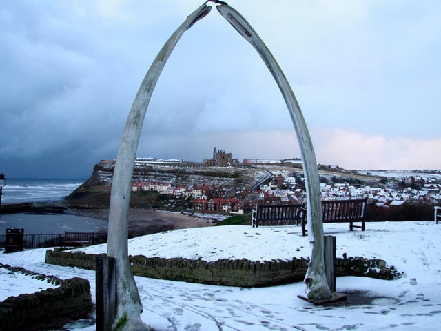 Whitby in the snow back in 2009.