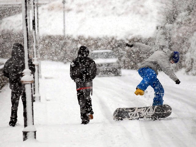 Fun in the snow back in 2010.