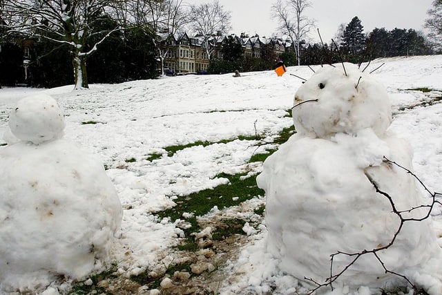 Snow scene from Valley Gardens back in 2005.