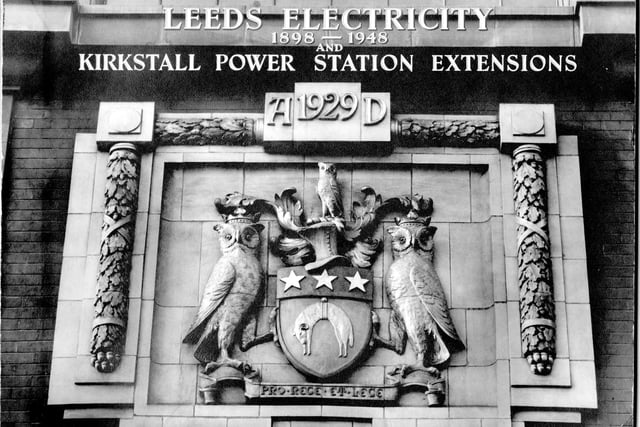 March 1948. Cover of souvenir brochure, City of Leeds, Leeds Electricity 1898-1948, and Kirkstall Power Station Extensions.