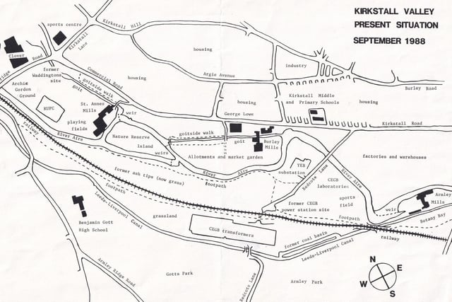This map reveals what Kirkstall Valley looked like in September 1988.