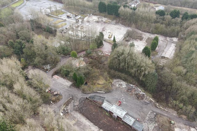 Most of its buildings have been demolished since work began in early December 2020, with many of the abandoned rides removed before bulldozers moved on site. Pic: Martin Pratt