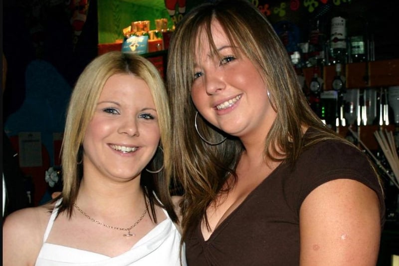 Kelly and Gemma in Flares in 2005.