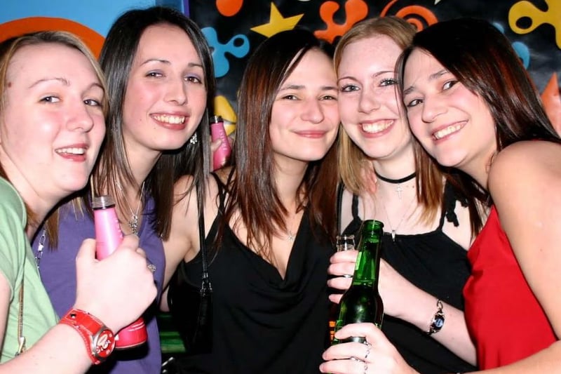 Claire, Katie, Claire, Emma and Sarah in 2005.