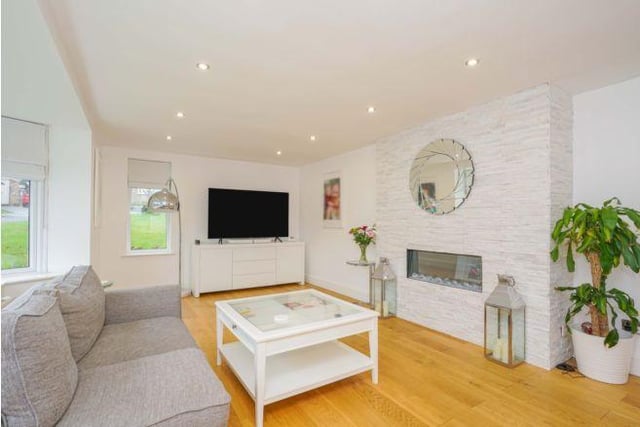 The living room has been modernised by the owners and its a bright and airy space.
