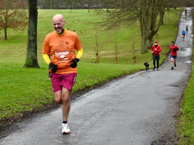 Bridlington Road Runners' Martin Hutchinson works his way around the Sewerby Parkrun.

Photo by TCF Photography