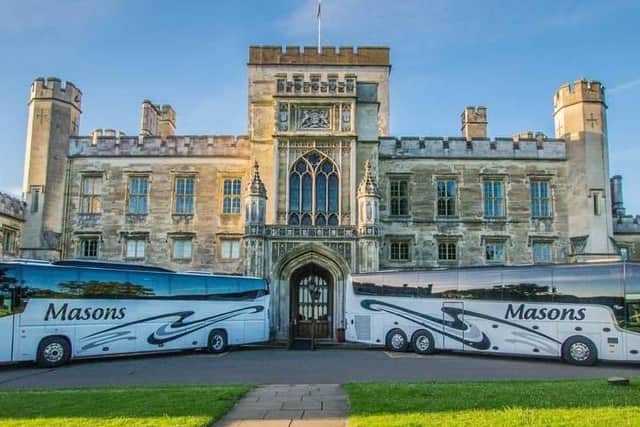 Masons coaches pictured at Ashridge House.