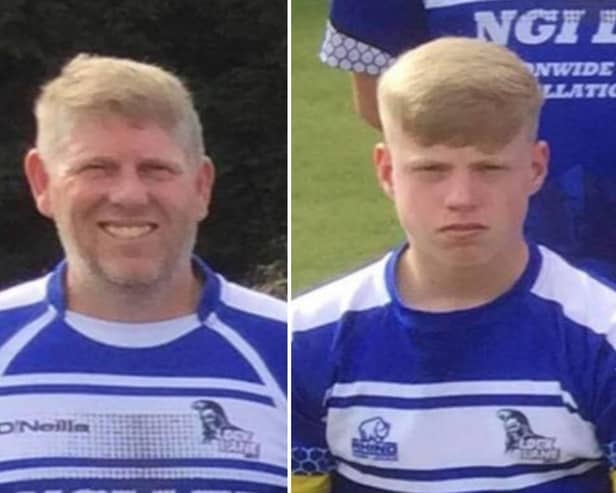 David Bottomley and his son Clayton