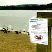 A previous warning to dog owners at Pugneys.