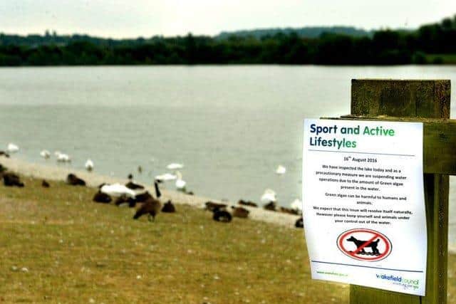 A previous warning to dog owners at Pugneys.