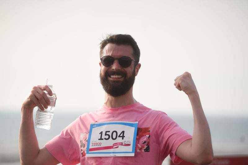 "I joined Cancer Research two months ago and it really opened my eyes. There are 200 different types of cancer. Every year in the North West there are 43,000 diagnoses of cancer, and last year we spent £33m on research."

Pictured: 10k winner Adam Mattison