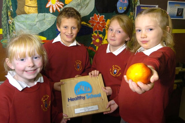 St Hilda’s School receives a healthy eating award.
