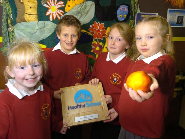 St Hilda’s School receives a healthy eating award.