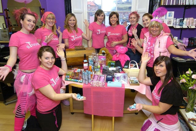 Pink Ladies - VIP’s Hair Salon raises money for breast cancer charity.