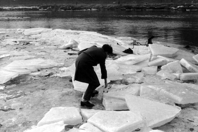 Many of you remember the severe winter of 1963 - including Mike Howarth from Lostock Hall, who was this 15-year-old examining thick blocks of ice on the River Ribble by the Bridge Inn at Walton-le-Dale