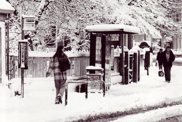 Some folk may remember this winter in Morecambe. Our pictures shows a snow-covered Euston Road in 1996