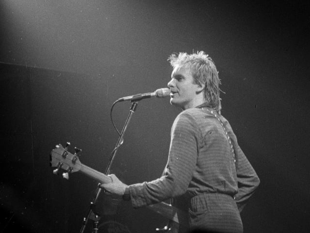 "In the last year The Police have shot to international pop stardom with multi-million record sales sell-out concerts throughout the world and have dominated the Top 20. Last night they added another triumph to their considerable list. They took on the Queens Hall acoustics... and won."