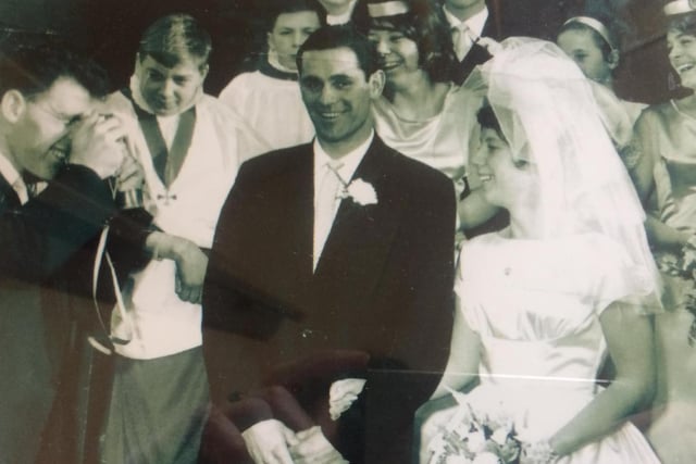 Jimmy and Beryl on their wedding day