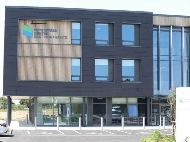 It has 68 office spaces and 14 workshops