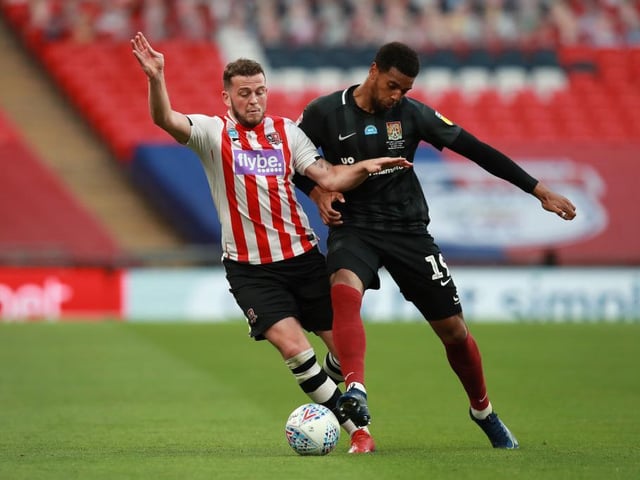 Exeter simply had no answer to the threat posed by Town's front two. They were bullied and run ragged throughout, and will be left with nightmares for weeks to come. Will be disappointed not to score himself... 8.5