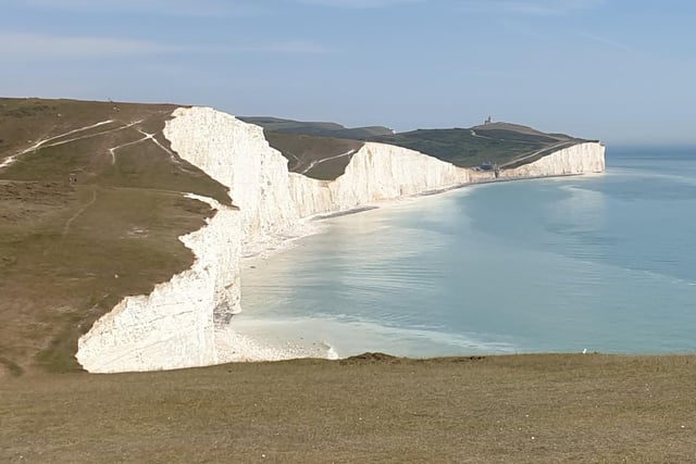 The view across the Seven Sisters with Belle Tout in the distance, taken by Stuart Alff SUS-200630-135617001