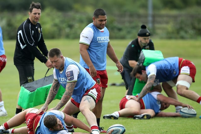 Teimana Harrison in the thick of it