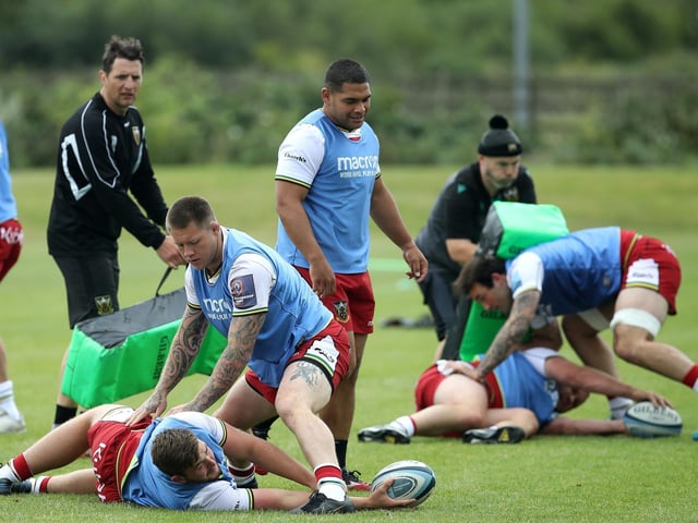 Teimana Harrison in the thick of it