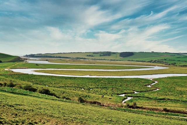 Barry King took this panoramic photograph of the famous meanders at Cuckmere Haven, using a  Pentax K-1 camera. SUS-200807-110352001