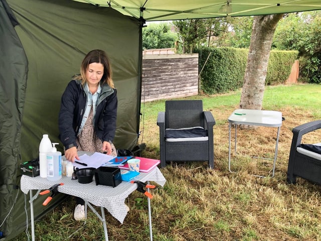 Gill East, a mobile hairdresser in Hurstpierpoint reopens for a patch test and consultation day