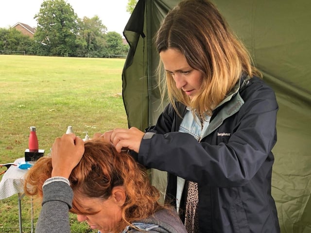 Gill East, a mobile hairdresser in Hurstpierpoint reopens for a patch test and consultation day