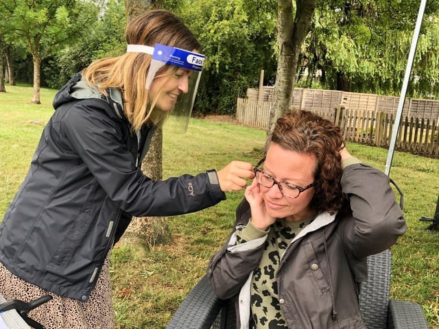 Gill East, a mobile hairdresser in Hurstpierpoint reopens for a patch test and consultation day