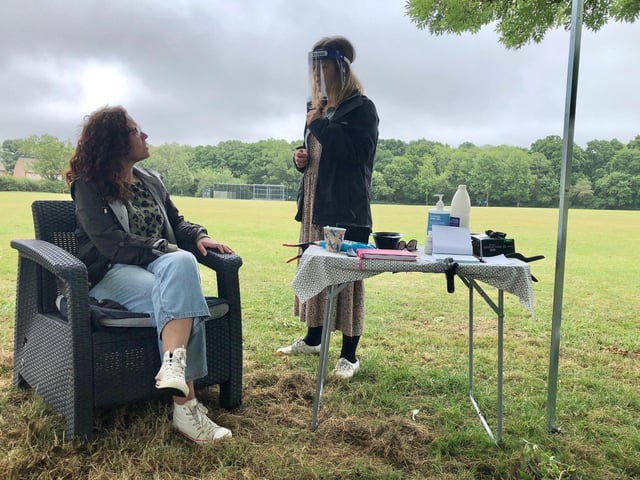 Gill East, a mobile hairdresser in Hurstpierpoint reopens for a patch test and consultation day