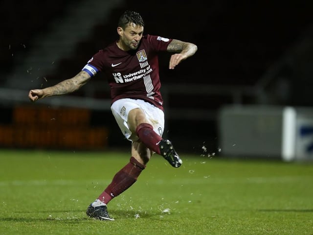 Top scorer with 18 goals in 2015/16 and was the captain as Cobblers clinched the League Two title in emphatic fashion.