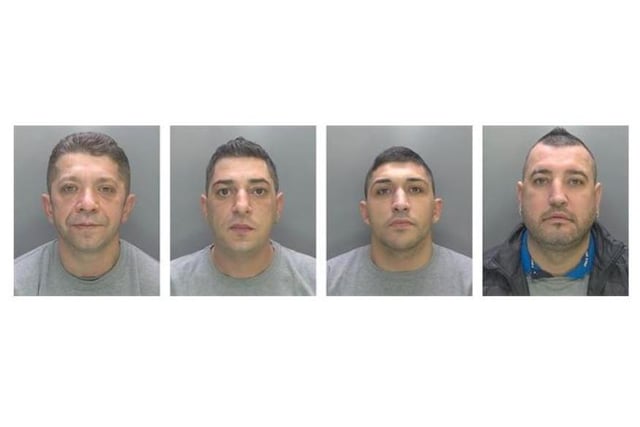 Alexandru Dumitrescu, 35, his brother Mihail, 27, Romulus Bircea, 49, and Rolls Virag, 41, committed 15 burglary offences in Northamptonshire and a further 26 in Bedfordshire, Cambridgeshire and Buckinghamshire between 12 October 2019 and 24 November 2019. Bircea and Alexandru were both handed eight years in prison. Mihail was jailed for six years and eight months and Virag was sentenced to five years and four months behind bars.