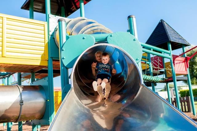 The adventure playground is a real thrill for younger family members