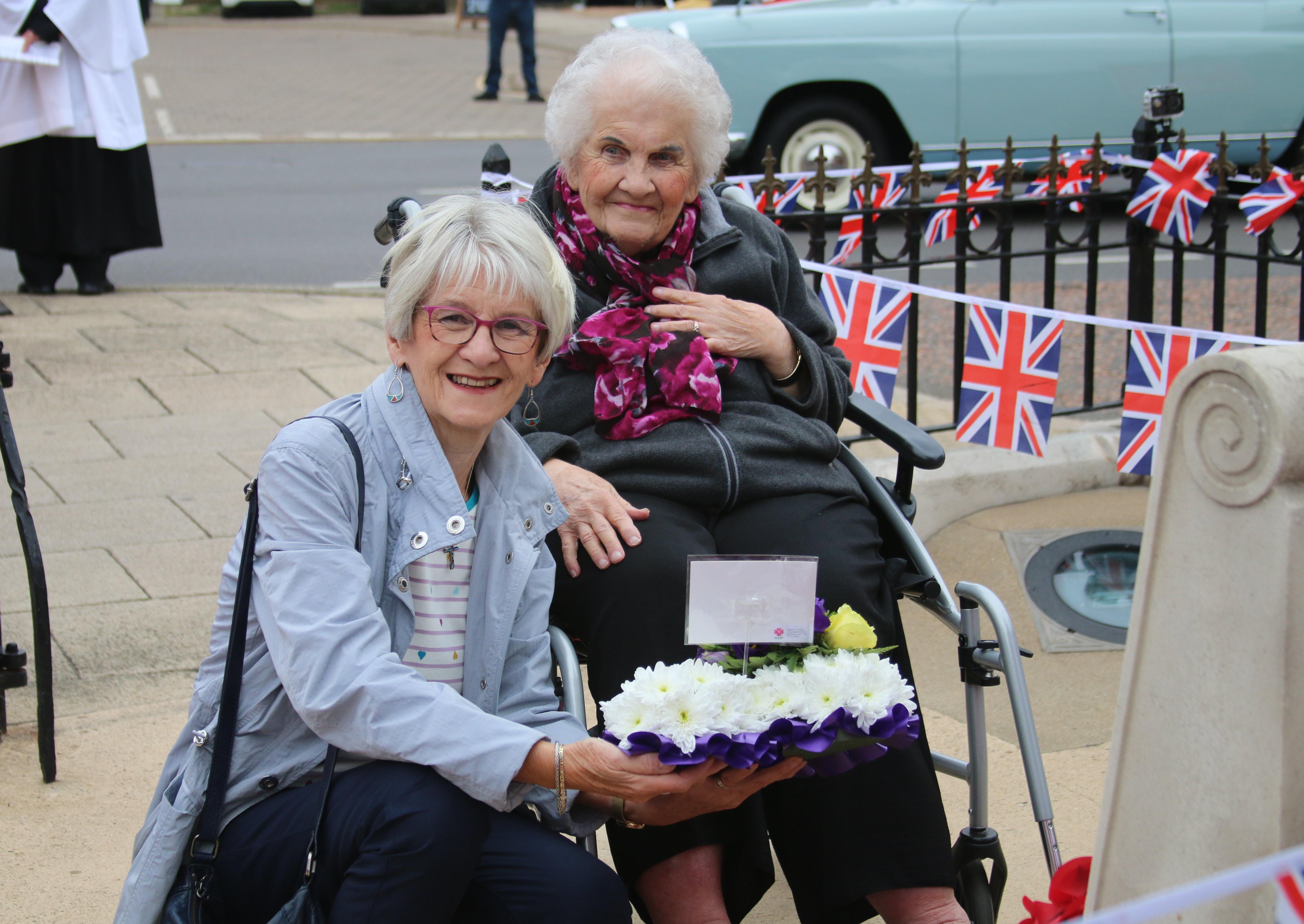 A service at the war memorial in Whittlesey to mark the 75th anniversary of VJ Day. Photo: Robert Windle